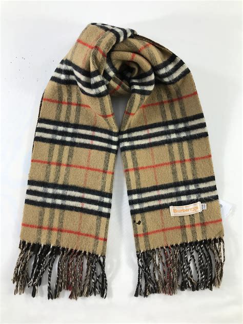 burberry scarf vintage tag